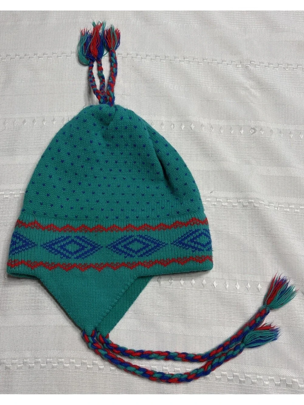 VINTAGE MAUREEN OF THE MEWS Kids Size WOOL SKI SNOW HAT CAP BEANIE